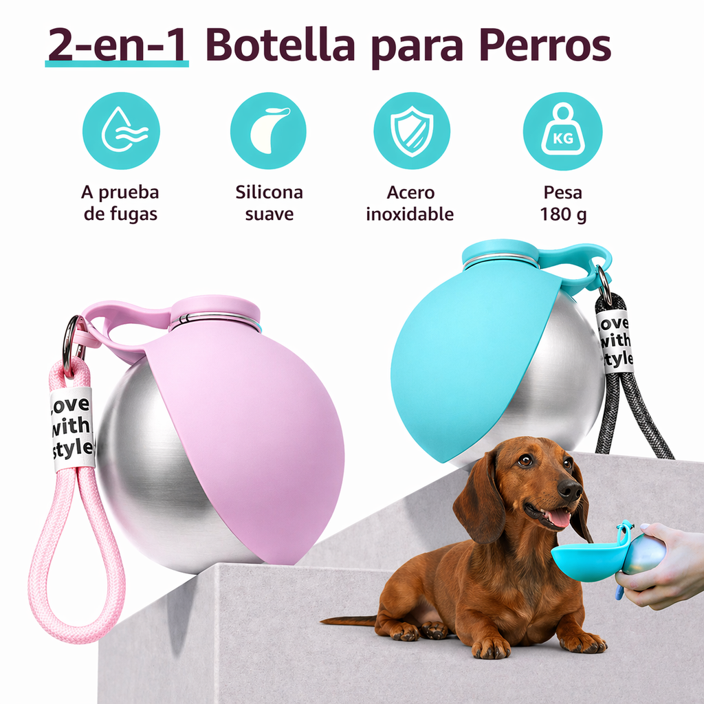 PawBob™ - Botella Portátil Para Perros